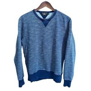 Ralph Lauren Double RL Men's Indigo Blue Double-V Sportswear Sweater